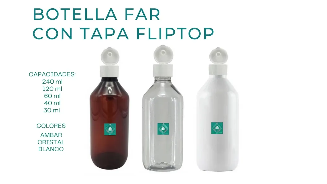  BOTELLA FAR CON TAPA FLIPTOP